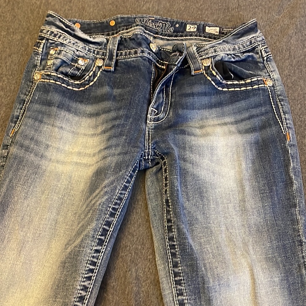 Miss Me ankle jeans. Size 29. Medium wash